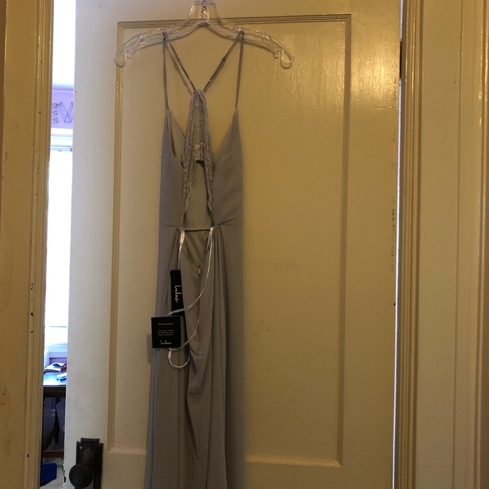 Light grey XS prom dress from LuLus never worn